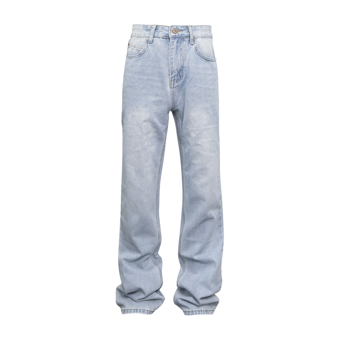 Washed Distressed Loose Boot Boot Jeans - Modefluss