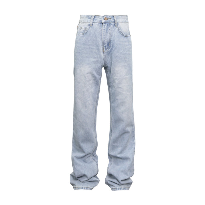 Washed Distressed Loose Boot Boot Jeans - Modefluss