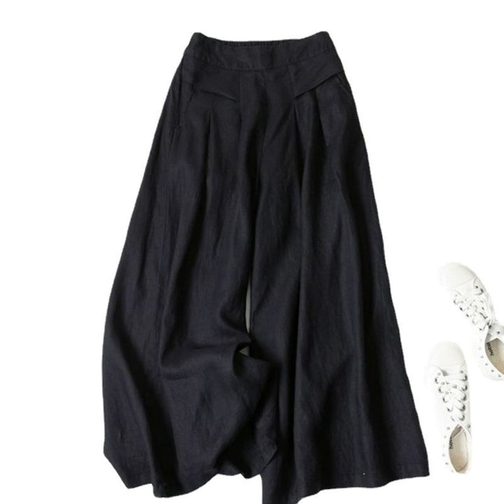 Women's High Waist Thin Slim Ninth Pants - Modefluss