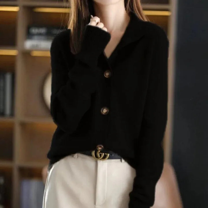Greta™ – Stilvolle, bequeme, weiche Strickjacke - Modefluss