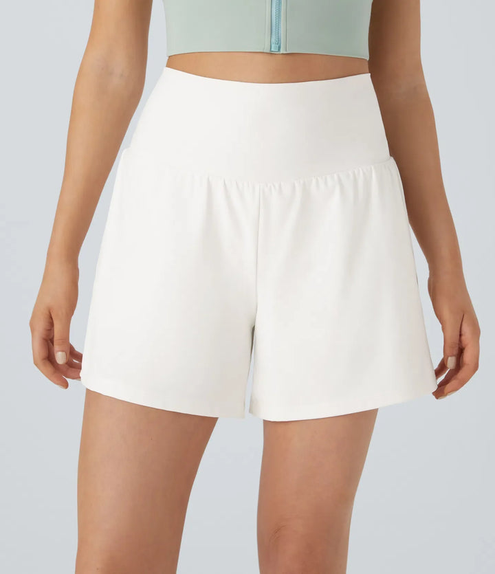 Super High Waisted 2-in-1 Workout Shorts 5'' for Women