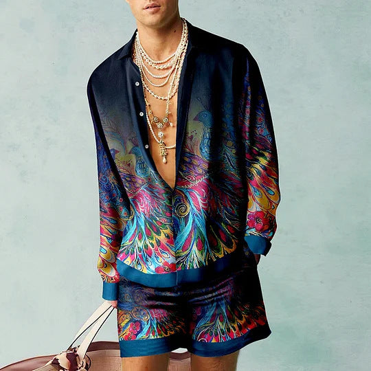 3D Printed Men's Clothing Shirt Outfit - Modefluss