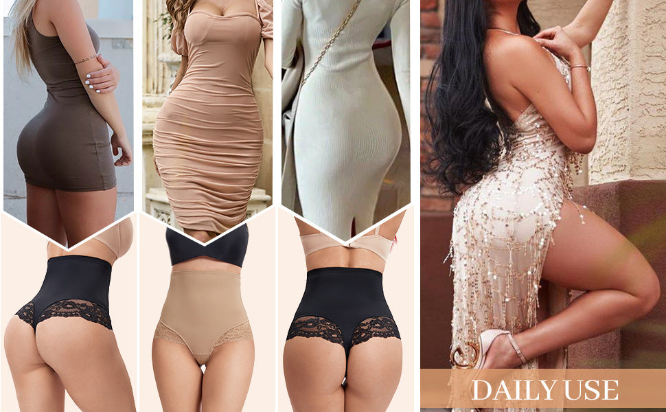 Large Size Belly Contraction Lace Hip Lifting Gridles Pants Underwear - Modefluss