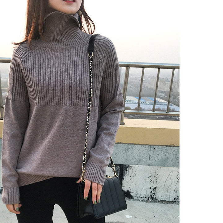 Modelfluss Damen Pullover – Zeitloser Komfort in Einfarbigem Design - Modefluss