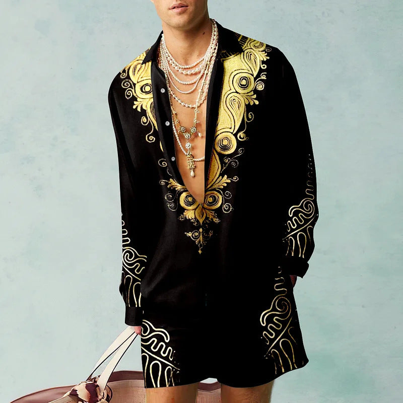 3D Printed Men's Clothing Shirt Outfit - Modefluss
