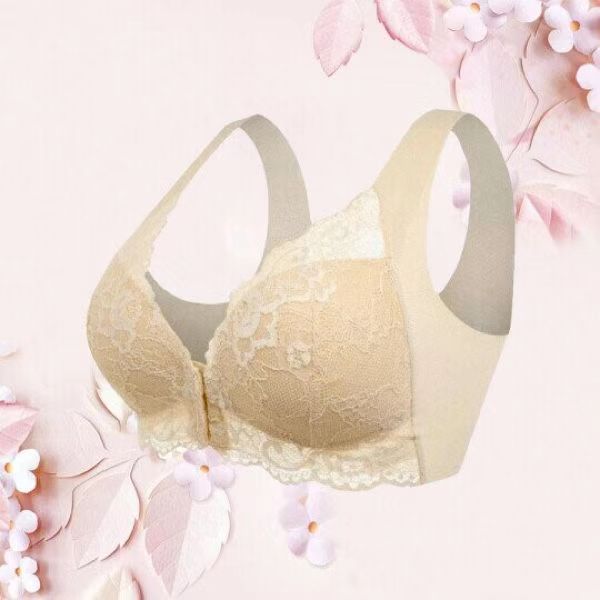 Women's Non-steel Ring Gathered Breathable Lace Underwear - Modefluss