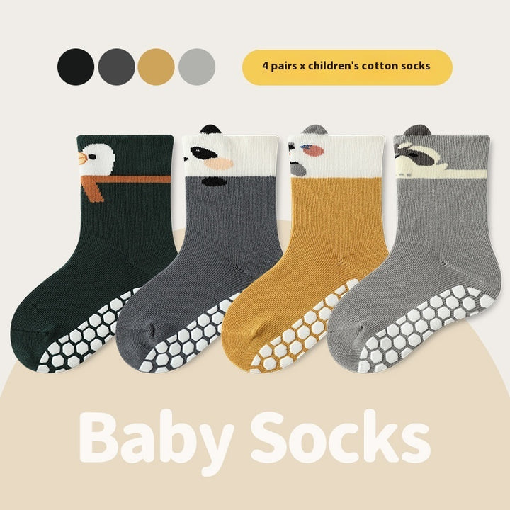 Indoor And Outdoor Children Non-slip Floor Socks Cartoon - Modefluss