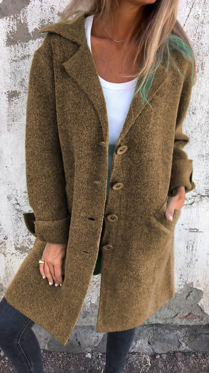 Greta™ - Lässiger, plus chaud, plus long manteau de cheminée