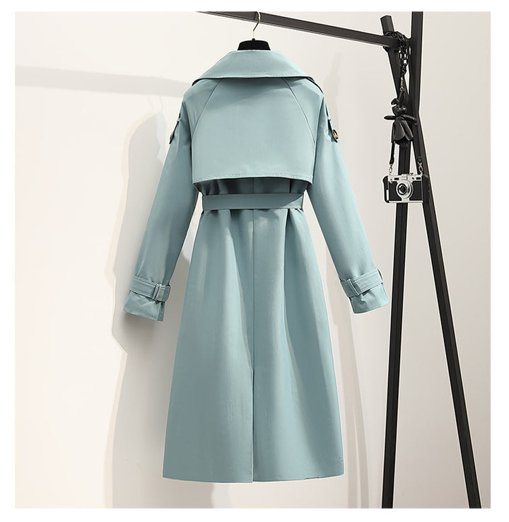 Women's New Small Mid-length Windbreaker Jacket - Modefluss