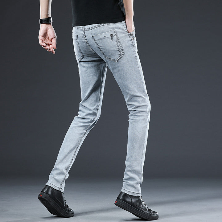 Jeans Men's Korean-style Slim Fit Stretch Skinny Trousers - Modefluss