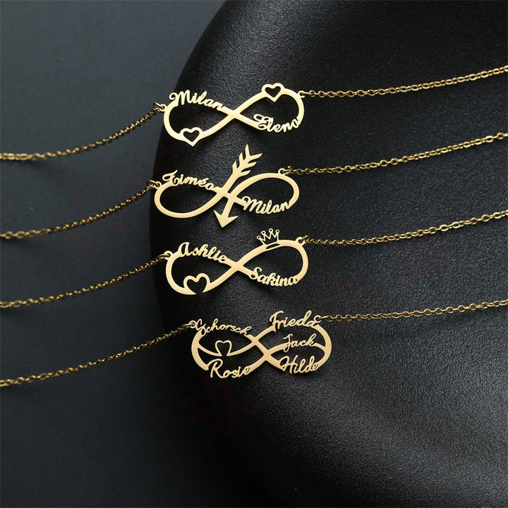 Stainless Steel English Letter Pendant Plated 18K Gold - Modefluss