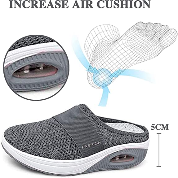 Emma - Chaussures de marche à enfiler avec coussin orthopédique