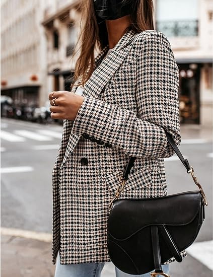 Lina™ - Stilvoller karierter Blazer