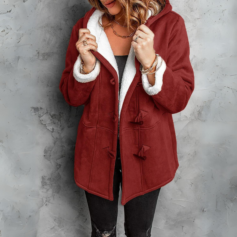Mara™ - Manteau de cheminée blanc avec capuchon