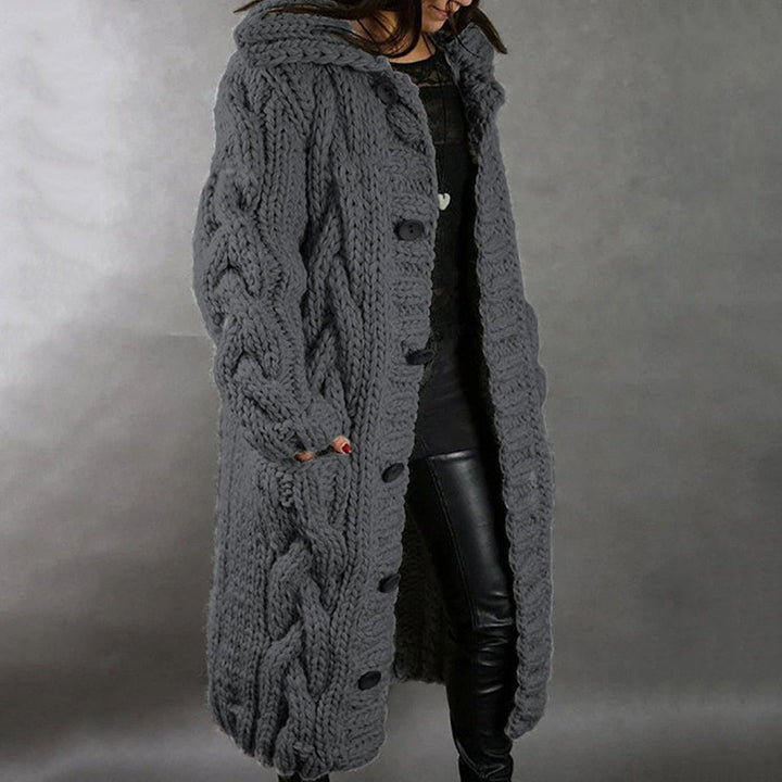 Europäische und amerikanische Damen Cardigan große Größe Pullover Mantel - Modefluss