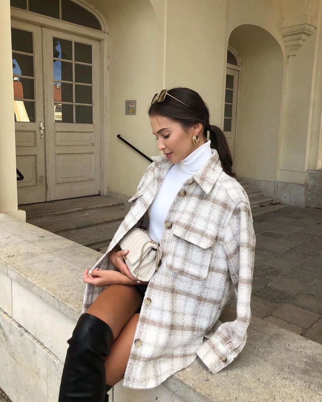 Women's Long Coat With Lapel Large Pockets - Modefluss