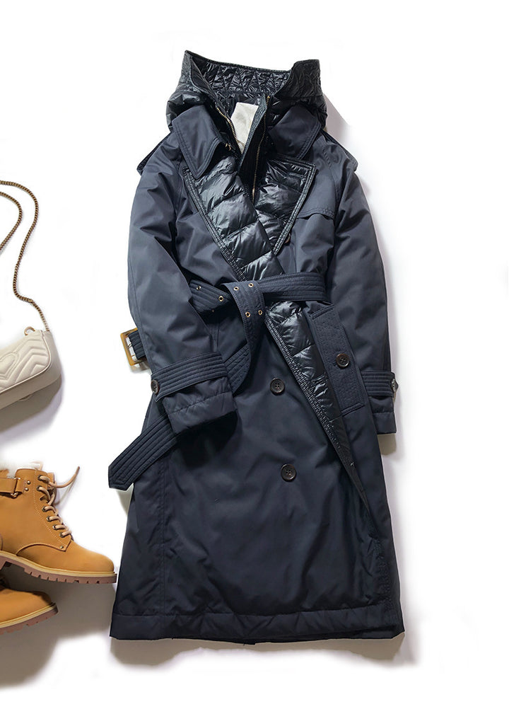 Long lace-up trench coat - Modefluss
