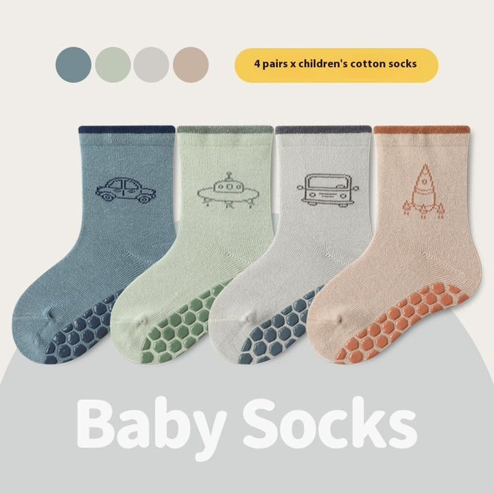 Indoor And Outdoor Children Non-slip Floor Socks Cartoon - Modefluss