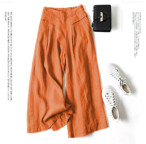 Women's High Waist Thin Slim Ninth Pants - Modefluss