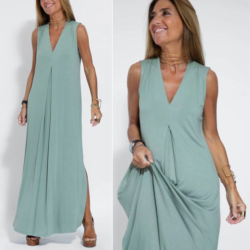 Evie - Bequemes Kleid mit Strickjacke