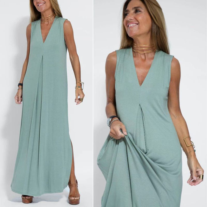 Evie - Bequemes Kleid mit Strickjacke