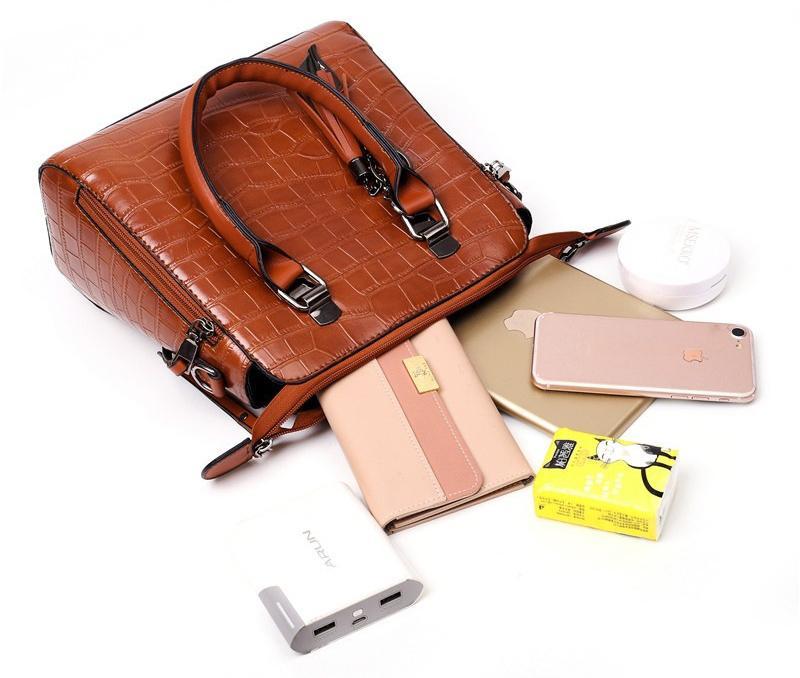 Harper™ - 4-teiliges modernes Ledertaschenset