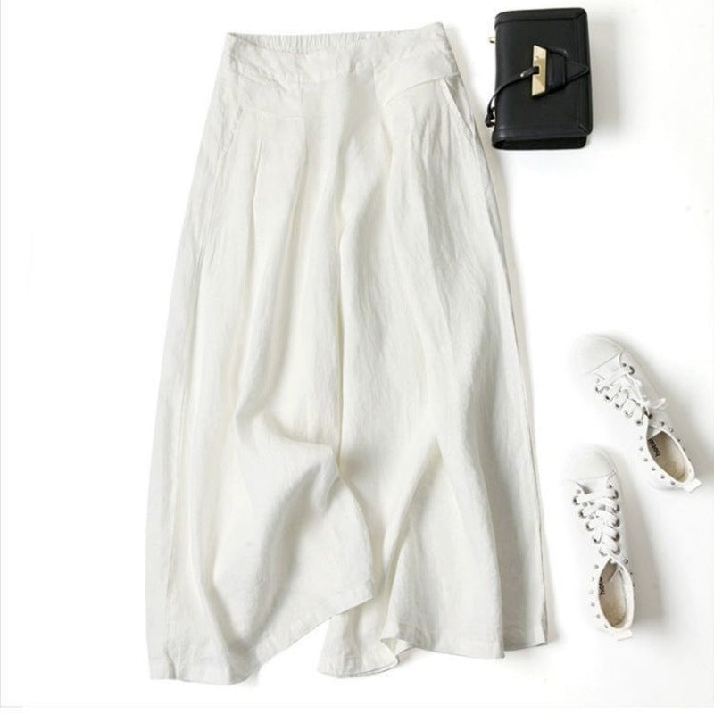 Women's High Waist Thin Slim Ninth Pants - Modefluss