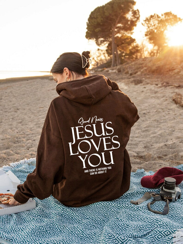 Brushed Hoody Kangaroo Pocket Hoodie Dear Person Behind Me - Modefluss