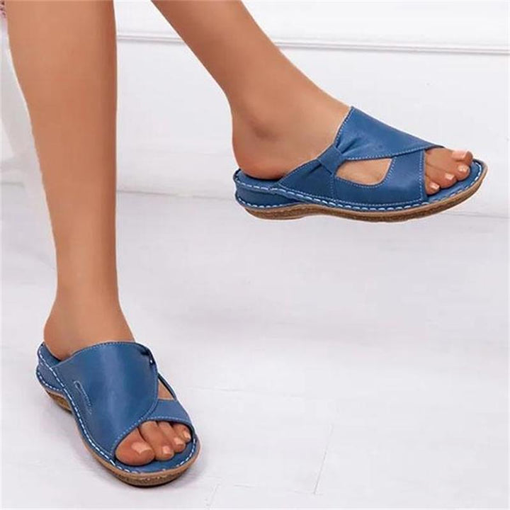 Lina - Stilvolle Ledersandalen mit Fußgewölbeunterstützung
