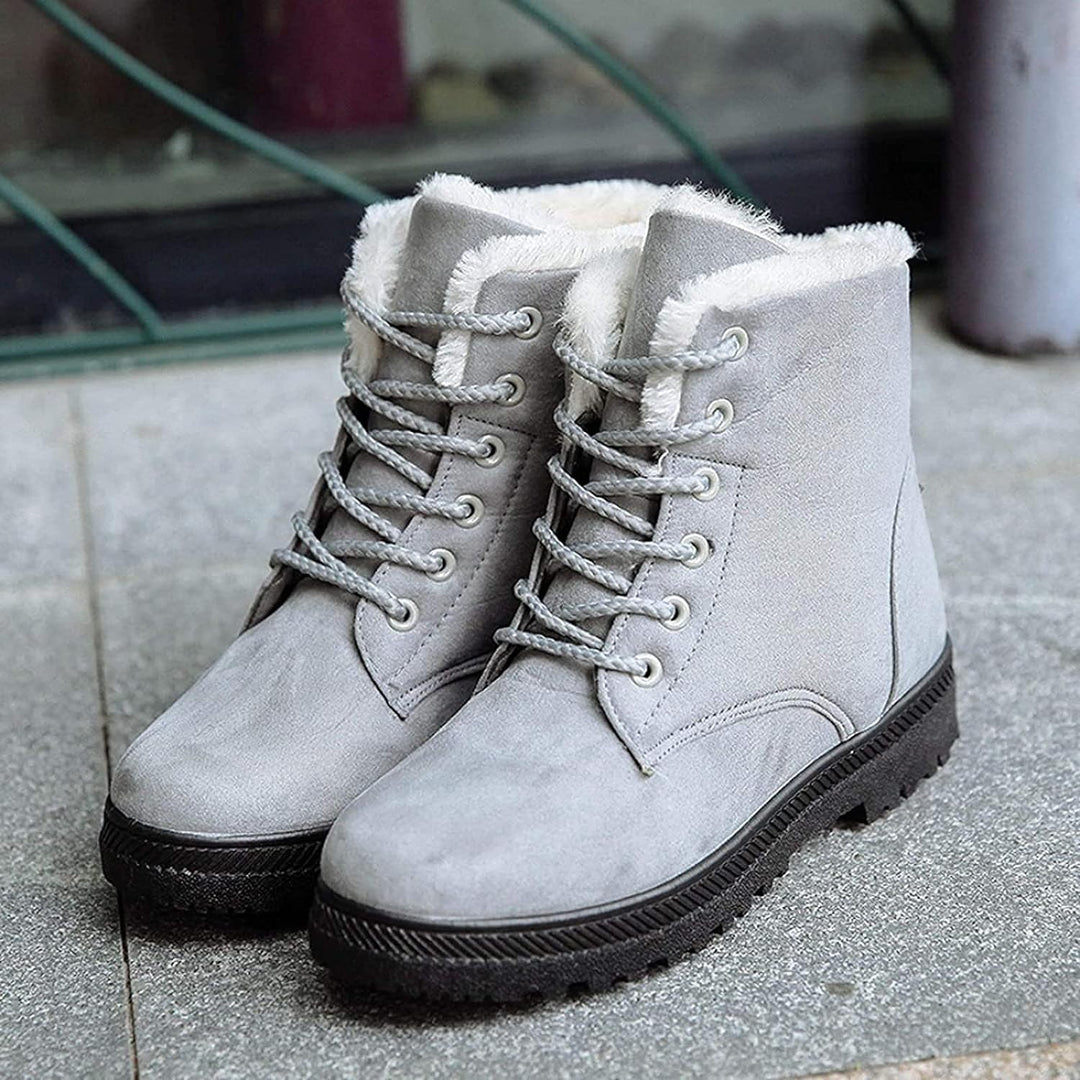 Clara™ - Stilvolle, rutschfeste Schneestiefel mit Schnürung