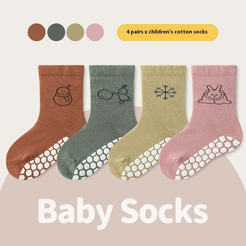 Indoor And Outdoor Children Non-slip Floor Socks Cartoon - Modefluss