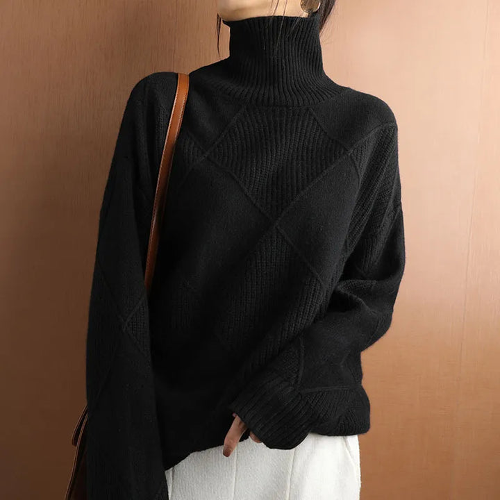 Mara™ - Bequemer weicher Rollkragenpullover - Modefluss