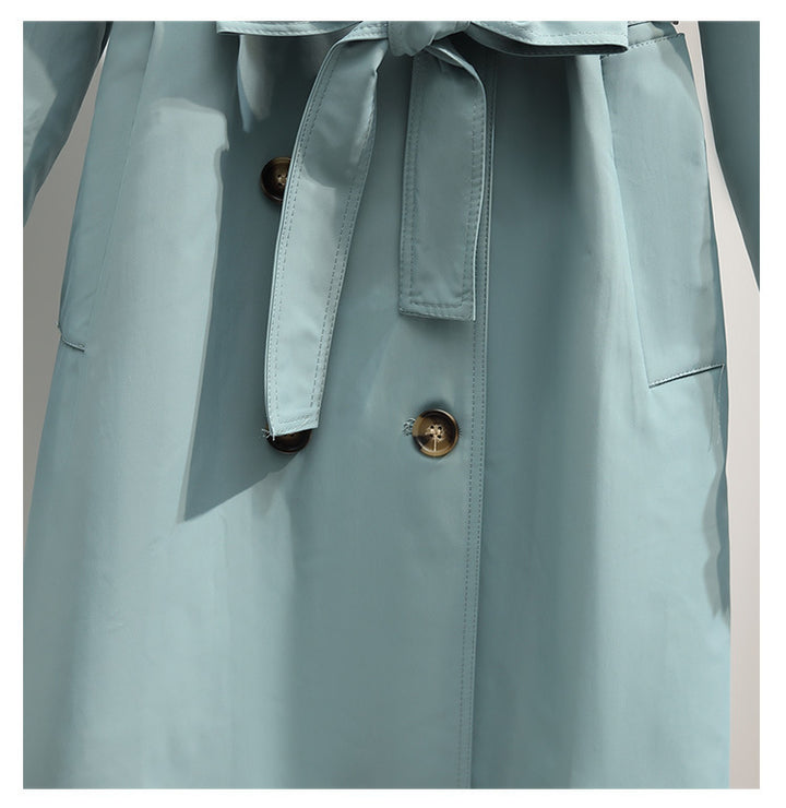 Women's New Small Mid-length Windbreaker Jacket - Modefluss