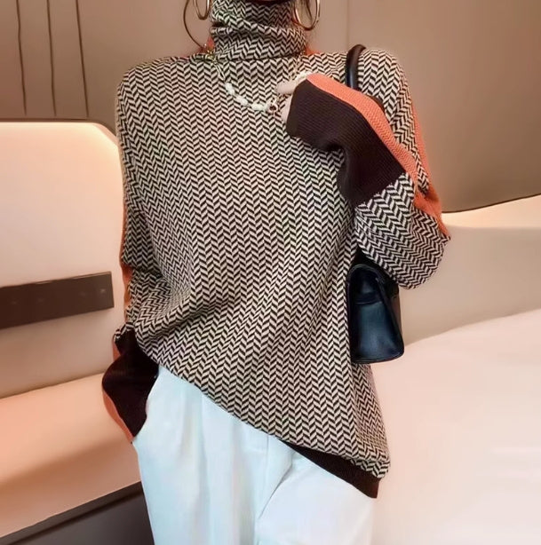 Rollkragenpullover – Lässiger Strickpullover für Damen - Modefluss