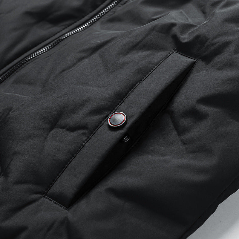 Men's Lightweight White Duck Down Jacket - Modefluss