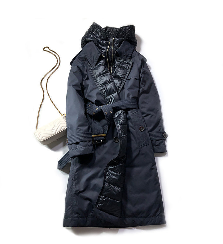Long lace-up trench coat - Modefluss