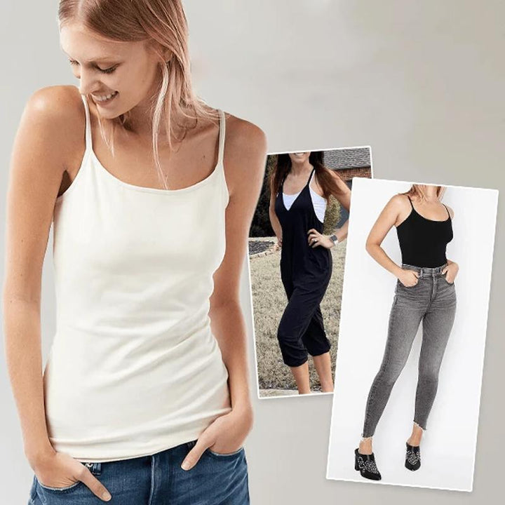 Luisa™ - CamiTank Spaghetti-Top mit integriertem BH
