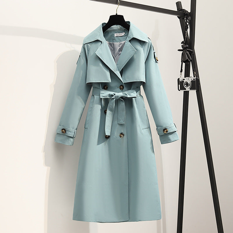Women's New Small Mid-length Windbreaker Jacket - Modefluss