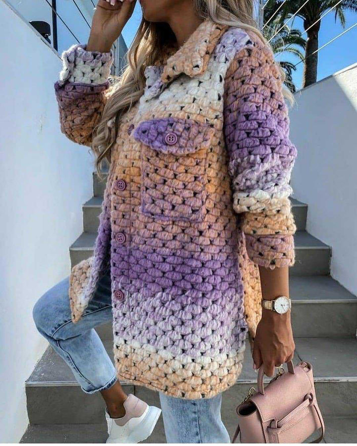 Herbst und Winter neue Produkte Mode bedruckt Damen Woll mantel - Modefluss