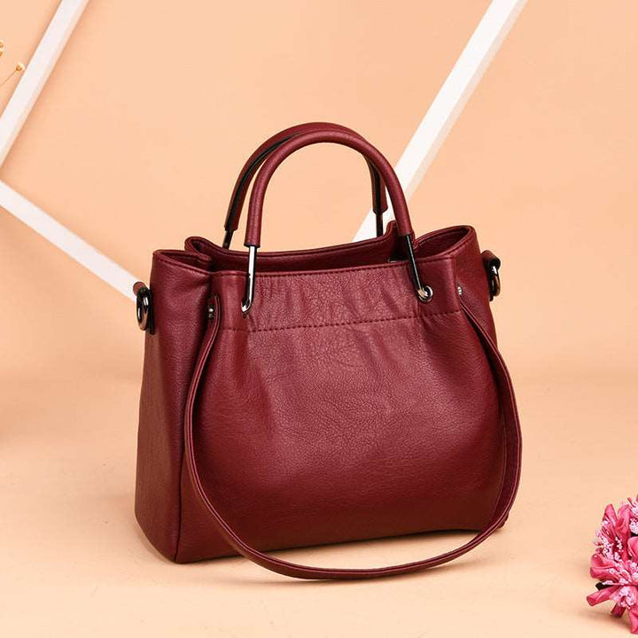 Ella™ - Eimertasche aus Leder im Retro-Stil