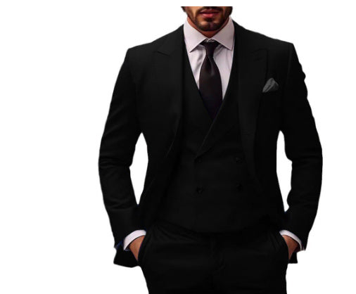 Plus Size Suit Three-piece Dress Suit - Modefluss