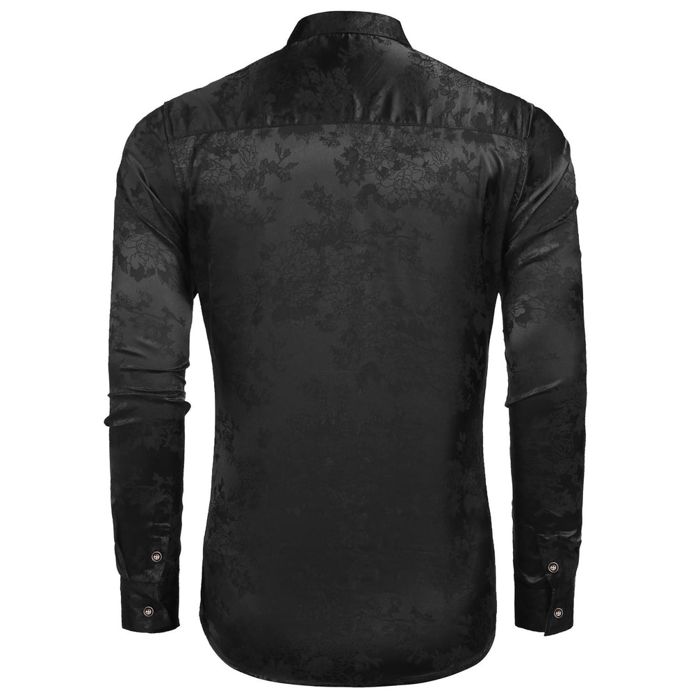 Men's Silk Satin Dress Shirt - Modefluss