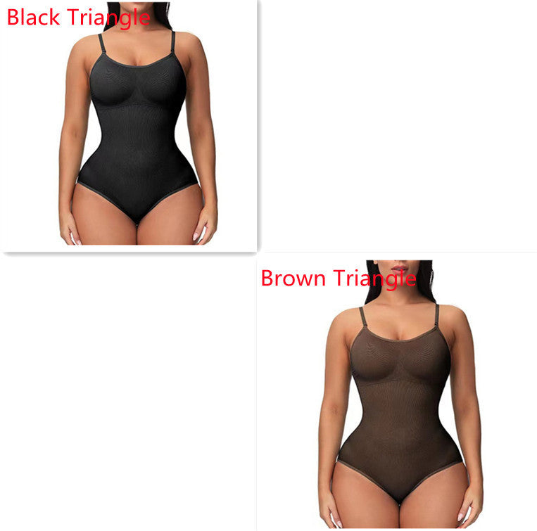 Damen Träger-Jumpsuit – Modischer, Nahtloser, Figurformender Body - Modefluss