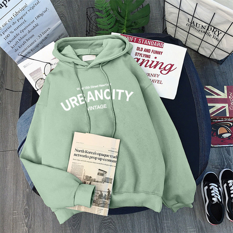 Loose Casual Long Sleeves Hooded Top - Modefluss