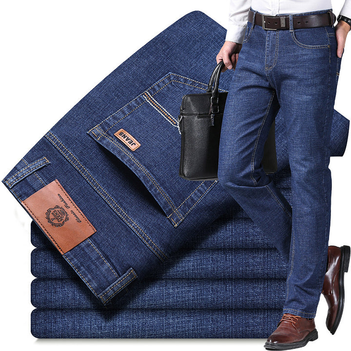 Autumn Thick Jeans Men's Loose Straight - Modefluss