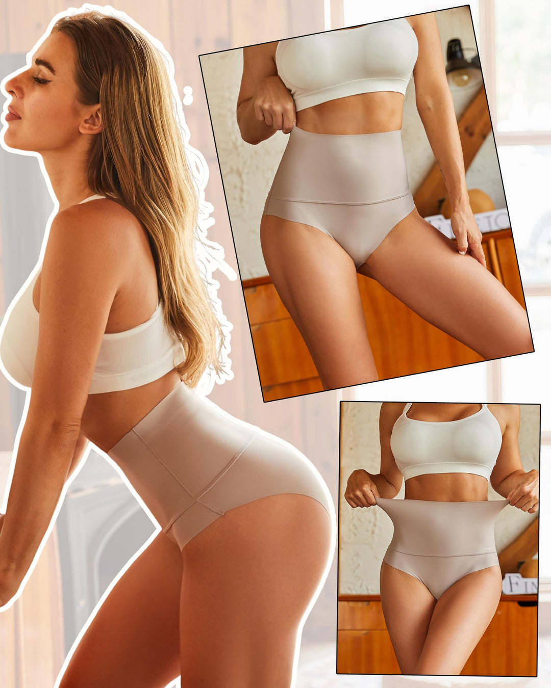 3-Pack High Waisted Tummy Control Briefs for Women