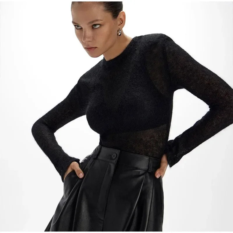 Greta™ - Un pull-over élégant plus élégant au Cachemire 