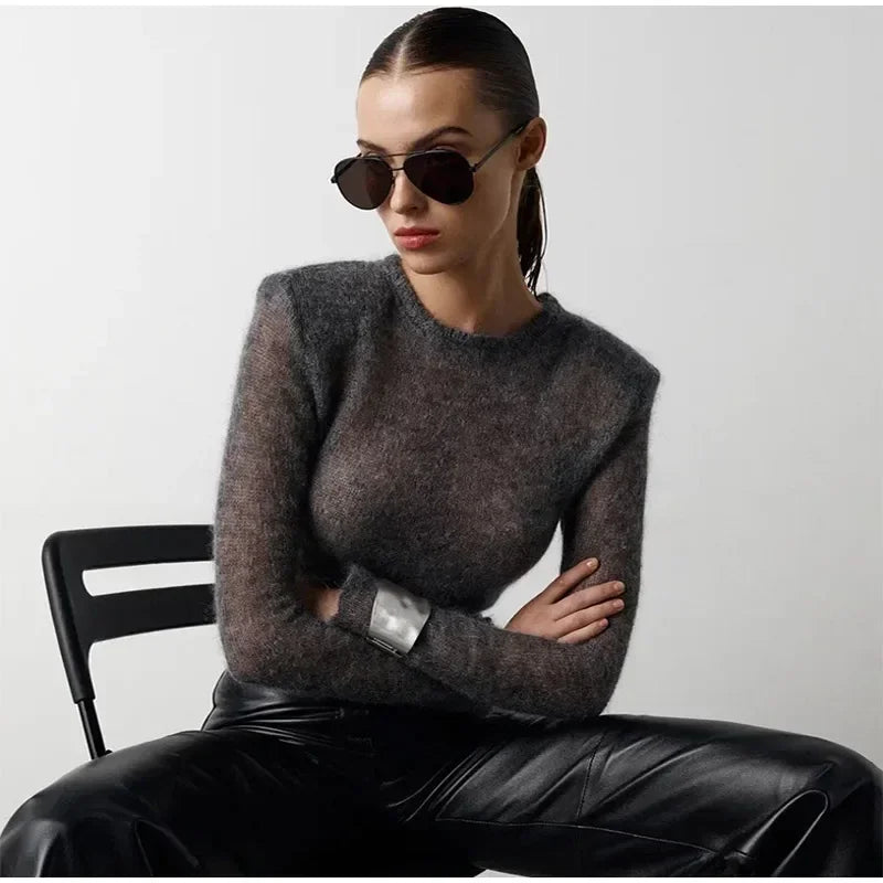 Greta™ - Un pull-over élégant plus élégant au Cachemire 