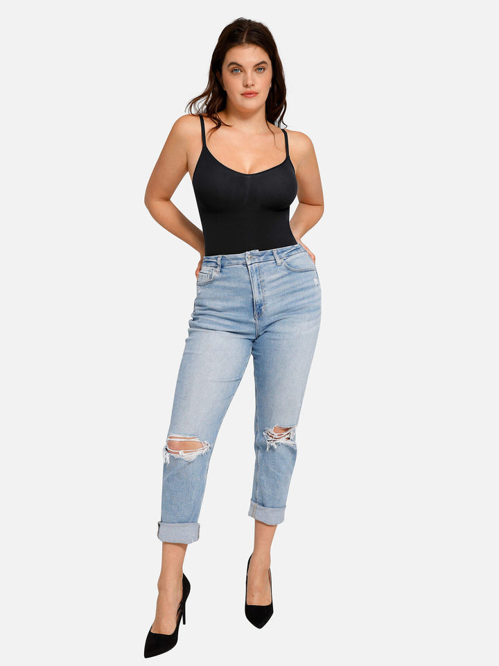 Seamless Tummy Control Bodysuit Sleeveless Tank Tops Body Shaper (2 Pack)