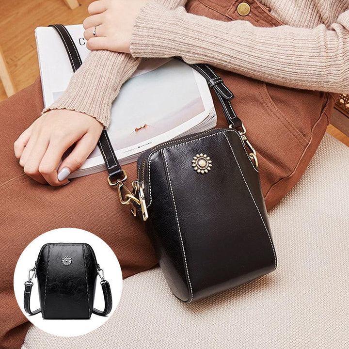 Vera™ - Stilvolle Mini-Umhängetasche aus weichem Leder